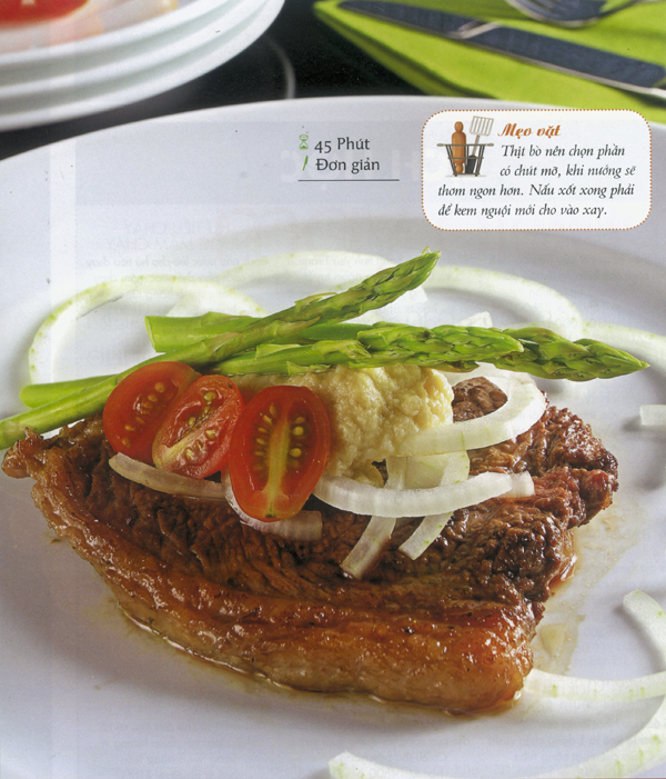 Món ăn: Bò xốt kem nấm ngon tuyệt