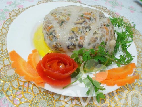 Món ăn: Chả đùm thịt gà