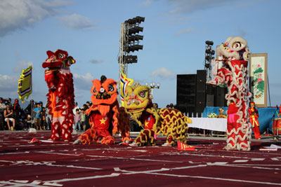 Háo hức hội thi cờ người