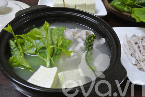 Món ăn: Dạ dày hầm tiêu xanh