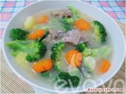 Món ăn: Sườn hầm rau củ