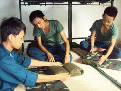 Bỡ ngỡ những ngày đầu trong quân ngũ