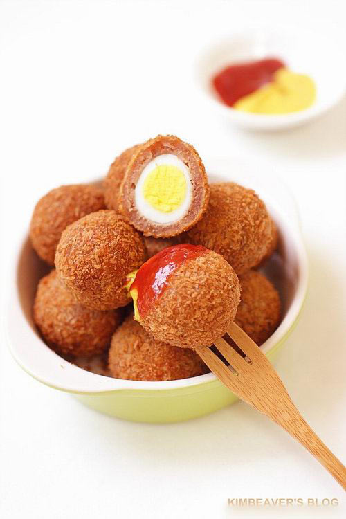 Món ăn: Cá ngừ bọc trứng cút chiên giòn rụm