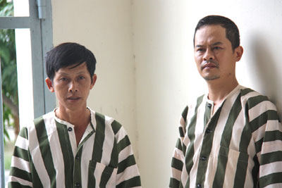 Bộ đôi lừa đảo Nguyễn Đức Lễ (ảnh trái) và Nguyễn Tuấn Anh.