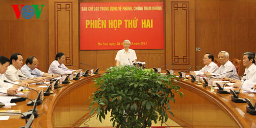 Tổng Bí thư chủ trì họp phòng, chống tham nhũng