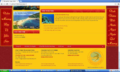 và một địa chỉ khống trên trang web của Công ty Yến sào Nha Trang.