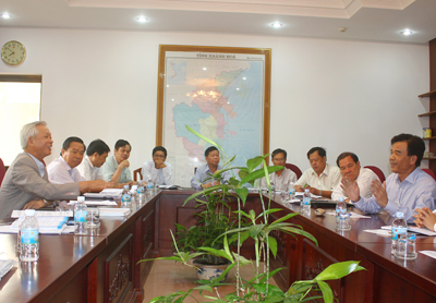 Làm việc với UBND tỉnh Khánh Hòa về dự án hầm đường bộ qua đèo Cả