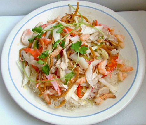 Món ăn: Miến xào thanh cua món ngon 3 miền