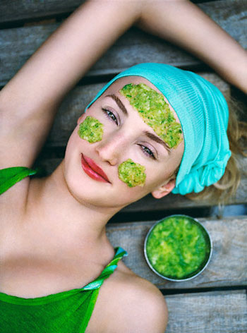 Da đẹp nhờ mướp