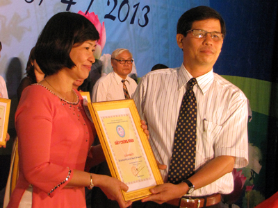 Thí sinh Hùynh Ngọc Lệ Dung đoạt giải Nhất