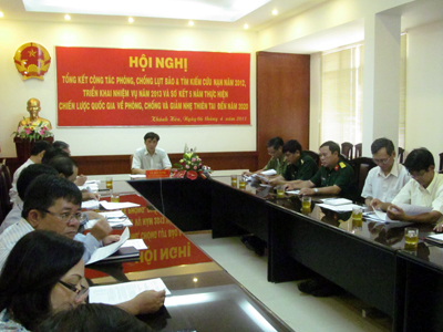 Giao ban trực tuyến triển khai công tác phòng chống lụt bão – tìm kiếm cứu nạn 2013