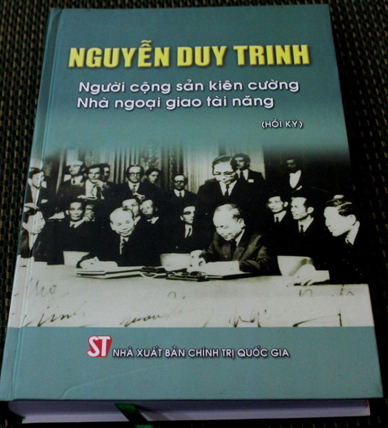 Ra sách về cố Bộ trưởng Ngoại giao Nguyễn Duy Trinh