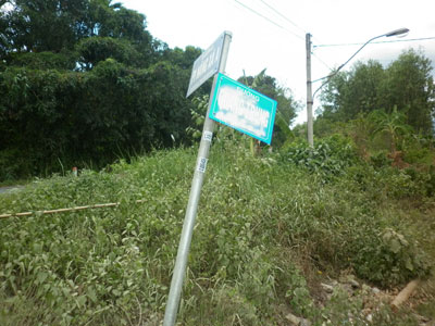 Sớm khắc phục bảng tên đường bị xóa