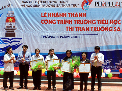 Khánh thành Trường Tiểu học Trường Sa