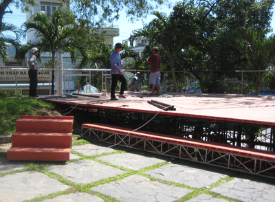 Khẩn trương chuẩn bị cho ngày khai hội Tháp Bà Ponagar 2013