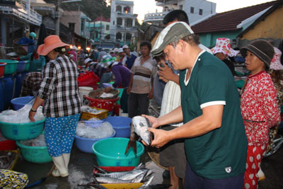 Những con cá tươi ngon luôn làm hài lòng vua bếp Dương Huy Khải.