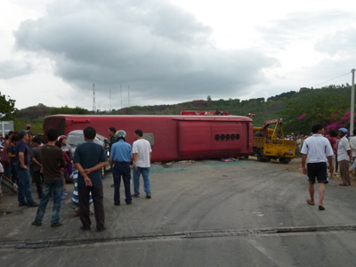 Tai nạn liên hoàn trên Quốc lộ 1A, 1 người chết, nhiều người bị thương