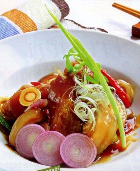 Món ăn: Mắm cá lóc chưng thịt ba chỉ