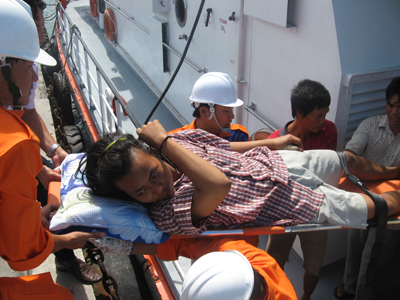 Cứu hộ thành công một thuyền viên nước ngoài bị nạn