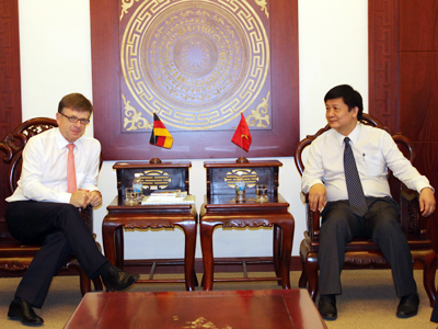 Tiếp Tổng Lãnh sự Cộng hòa Liên bang Đức tại TP. Hồ Chí Minh