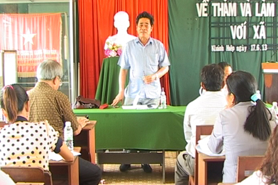 Ông Lê Thanh Quang phát biểu tại buổi làm việc.
