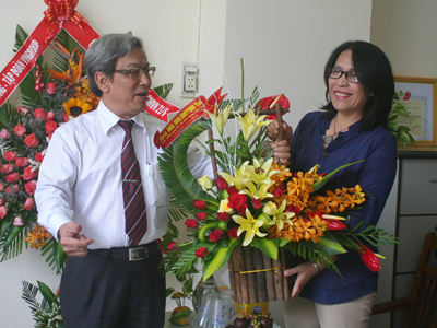 Thăm các cơ quan báo chí tại Khánh Hòa