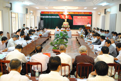 Giao ban công tác kiểm tra, giám sát của Đảng khu vực miền Trung - Tây Nguyên