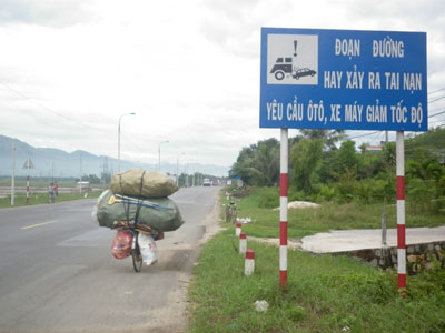 Nguy hiểm khi chở hàng cồng kềnh