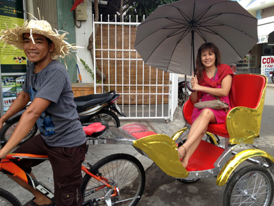 Xe đạp lôi xuất hiện ở Nha Trang