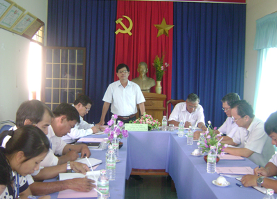 Làm việc với xã Ninh Thượng và Ninh Sim