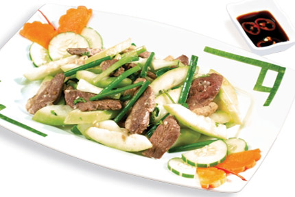 Món ăn: Thịt vịt xào bầu