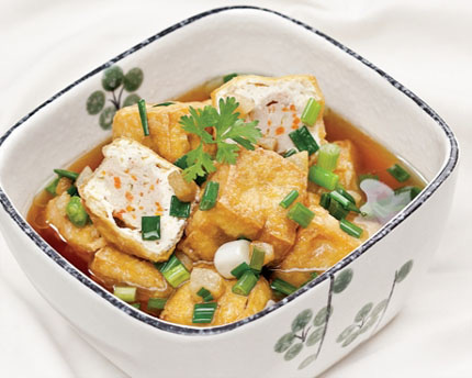 Món ăn: Giản dị đậu hũ ngâm nước mắm