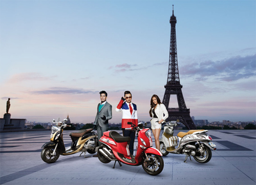 Bộ ba Yamaha Fino cá tính