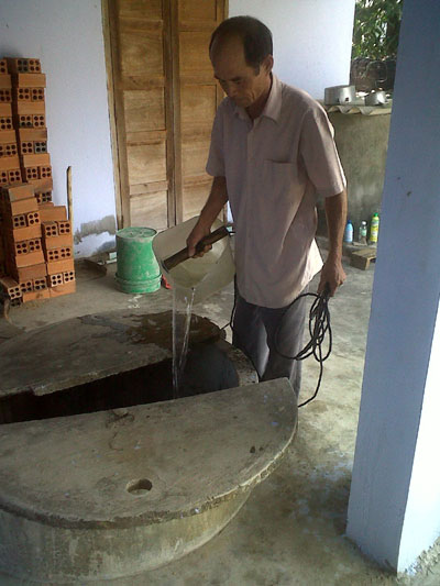 Khổ vì nước giếng nhiễm mặn