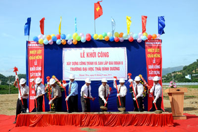 Tiếp tục khởi công xây dựng các hạng mục công trình