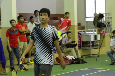 Võ Văn Thành - một trong số các tay vợt có trình độ chuyên môn tốt tại các giải cầu lông phong trào cấp thành phố, tỉnh.