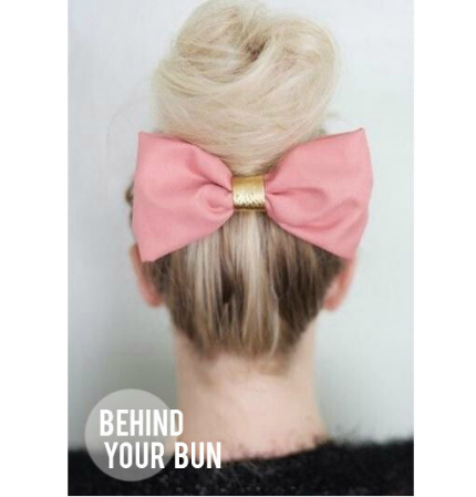 Cài nơ cho tóc xinh