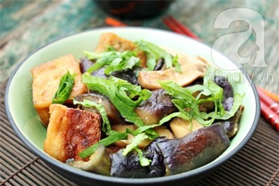 Món ăn: Đầu tháng, ăn chay ngon với đậu phụ kho cà tím
