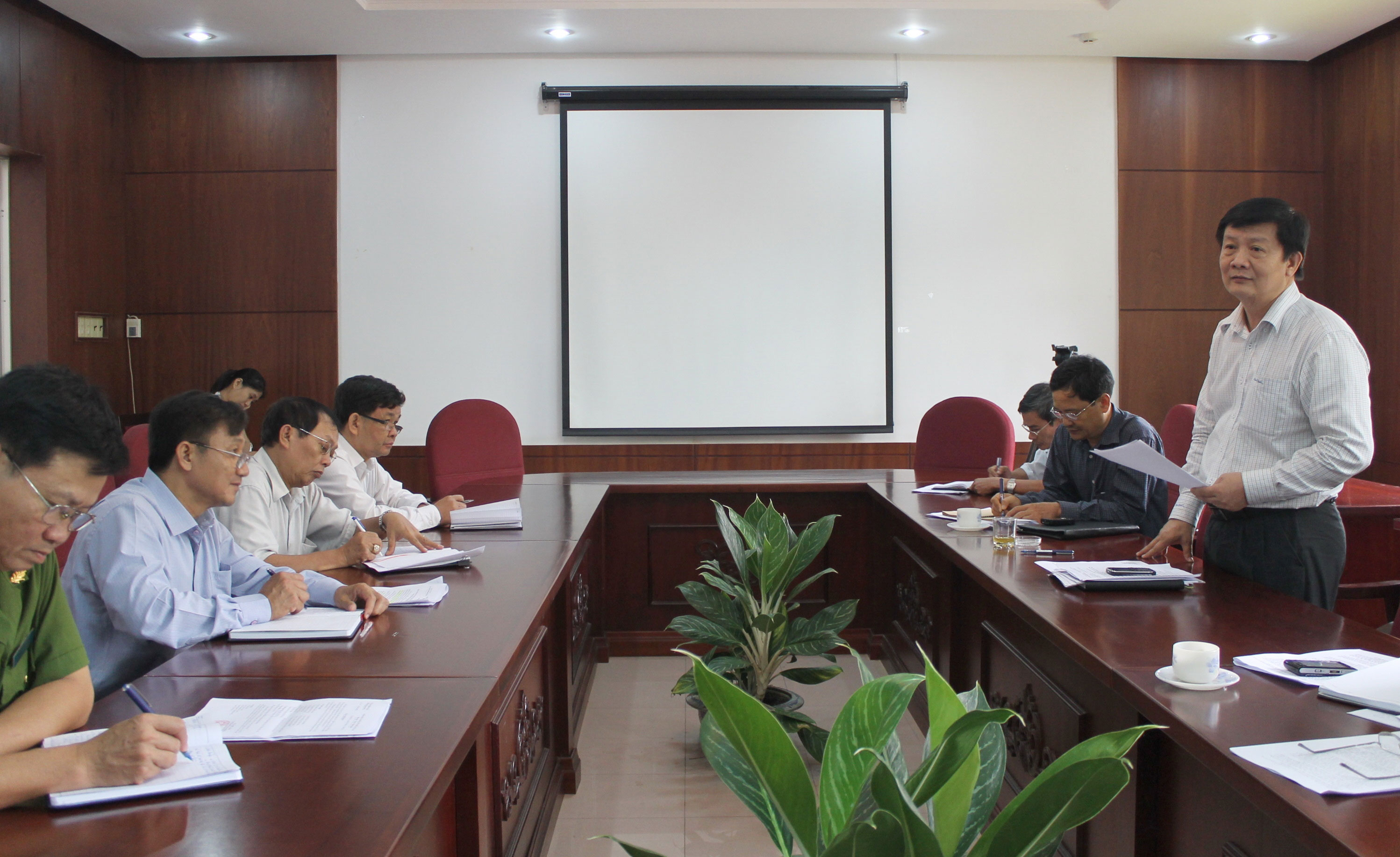 Ông Trần Sơn Hải phát biểu chỉ đạo tại buổi làm việc.