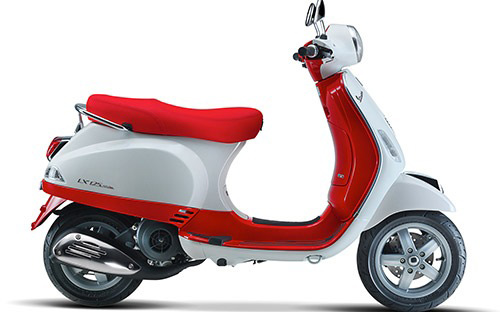Vespa Bi-color phiên bản màu trắng đỏ