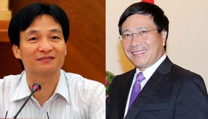 Ông Vũ Đức Đam (trái) và ông Phạm Bình Minh được đề xuất làm Phó Thủ tướng. (ảnh: TPO)