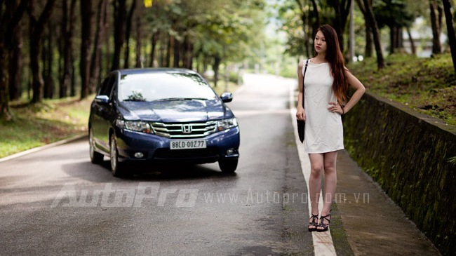 Honda City là một điểm nhấn trong dòng xe phù hợp với phái nữ.