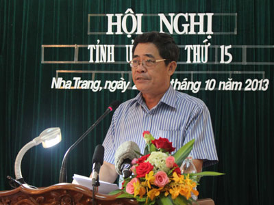 Hội nghị Tỉnh ủy Khánh Hòa lần thứ 15