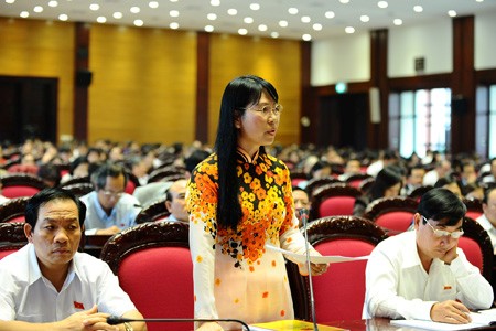 Đại biểu Nguyễn Thanh Thủy (tỉnh Hậu Giang). Ảnh: VGP/Nhật Bắc