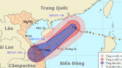 Đường đi của bão số 12