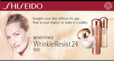 Dòng sản phẩm Shiseido Benefiance WrinkleResist24 - cải thiện nếp nhăn và phục hồi làn da mịn màng