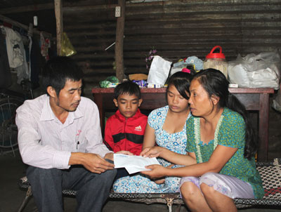 Gia đình chị Nga chuẩn bị có nhà