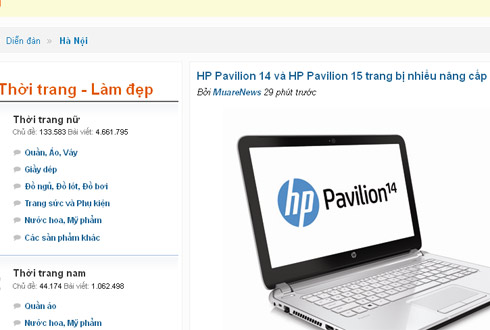 Mua bán trên mạng ngày càng phố biến tại các thành phố lớn.