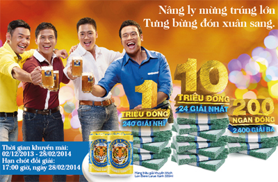 Tưng bừng khui Larue - trúng lớn mừng xuân mới