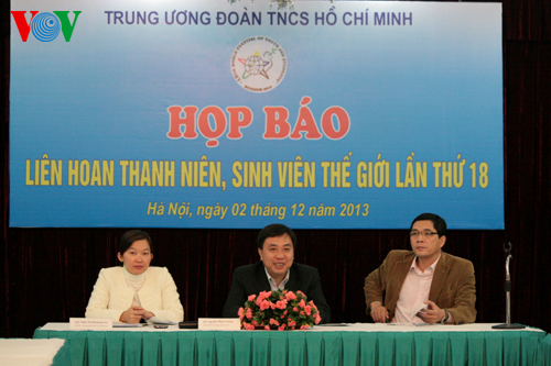 Họp báo Liên hoan Thanh niên, Sinh viên thế giới lần thứ 18.